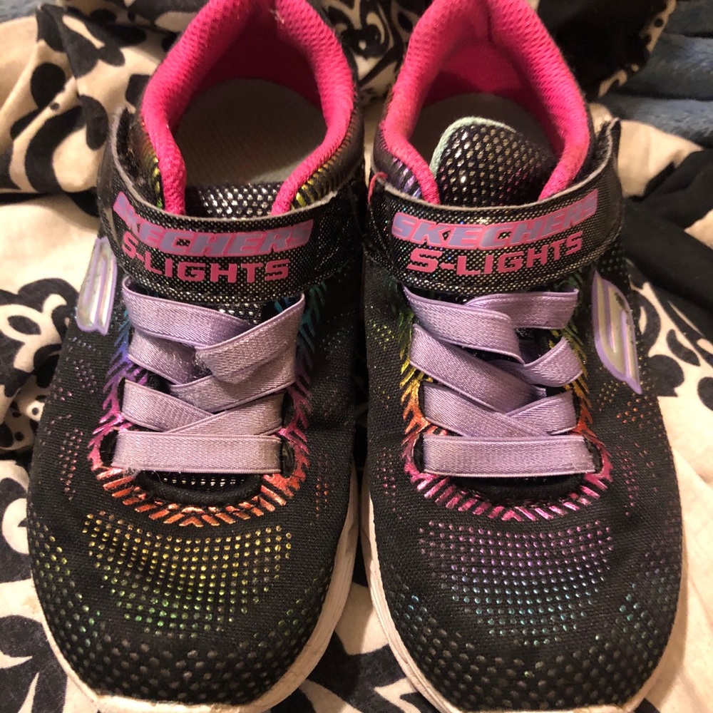 Kids sketchers size 11 light up shoes